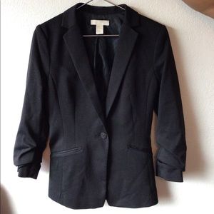 H&M | Black blazer, 6, gently used, sturdy